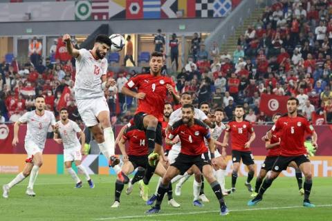 برأسية عمرو السولية ... مصر تودع البطولة و تونس تتأهل لنهائي كأس العرب 
